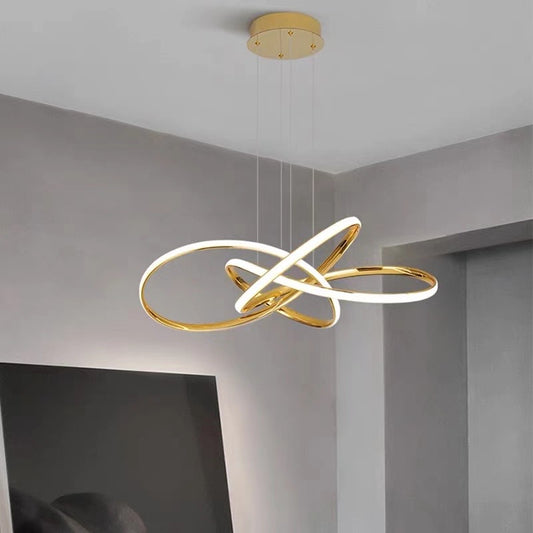 Hanging Light Silicone Profile 3 in 1 Colour Temperature Modern Chandelier Style (Product Code : MS2450)