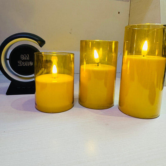 Big Acrylic LED Candle AAA Cell Type