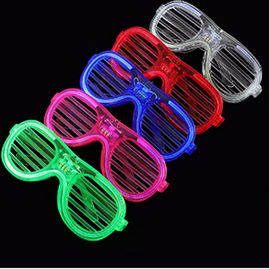 LED Rave Glasses Party Eyeglass dj Flashing Sunglasses for Neon & Bachlore Party Glow in Dark Christmas Party Sunglasses