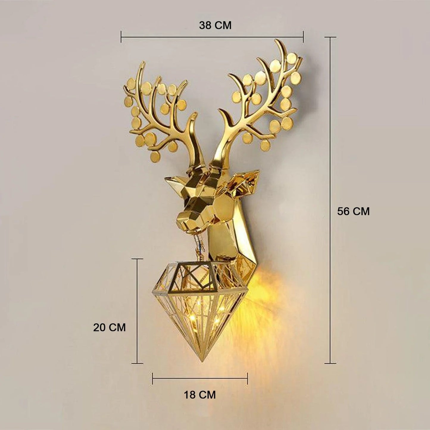 Nordic Classic Deer Head Wall Lamp Product Code 9248 W