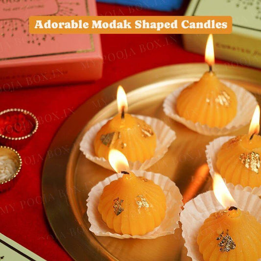 Pack of 4 Modak Candles