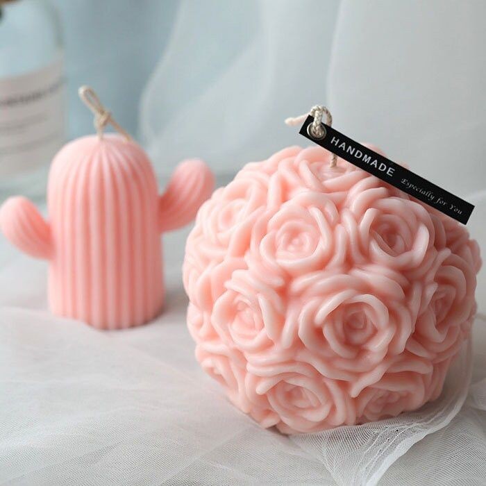 Rose Floral Candle (CC018) Pack of 12pcs