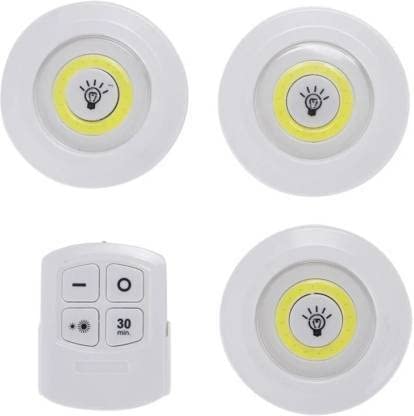 3PCS Under Cabinet Light Wireless Smart LED Night Lamp Battery Power Remote Control Lamp for Kitchen wardrobe Cupboard Stair Corridor Flush Mount Ceiling Lamp Flush Mount Ceiling Lamp