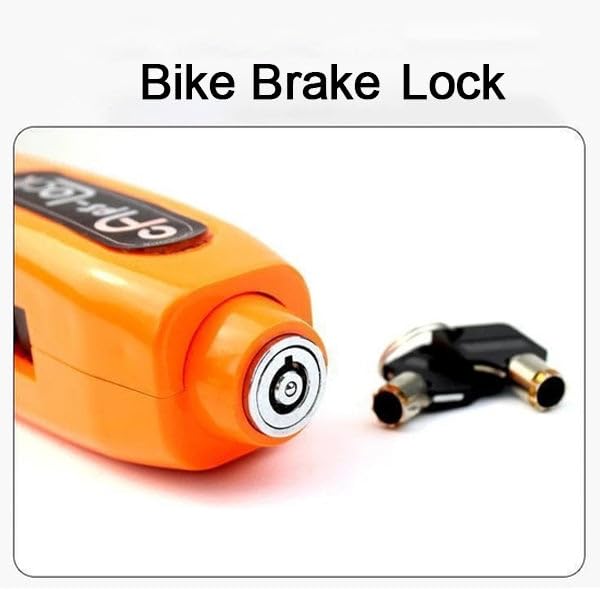 Heavy Duty Bike Brake Lock - Locking System by Holding Handle Bar with Brake Lever - Assorted Colour