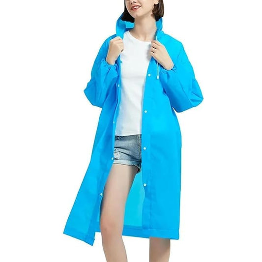 Heavy Reusable Raincoat Rain Cape Comfortable Rainwear Waterproof Reusable Rain Jacket