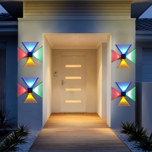 4 Way Outdoor Wall Light (RGB) With 1 Year Warranty