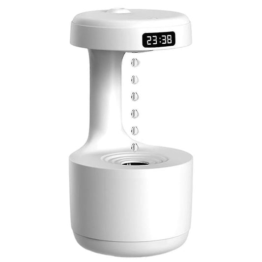 Anti-Gravity Water Drop Design With Sound For Room With 24Hrs Led Display For Moisture Humidity Top-Rated Cool Mist Humidifiers, 600 ML