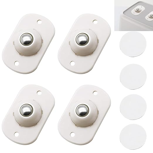 Self Adhesive 4 Pcs Mini Swivel Casters Wheels -360 Degree Rotation Pulley Universal Bottom Wheels For Furniture