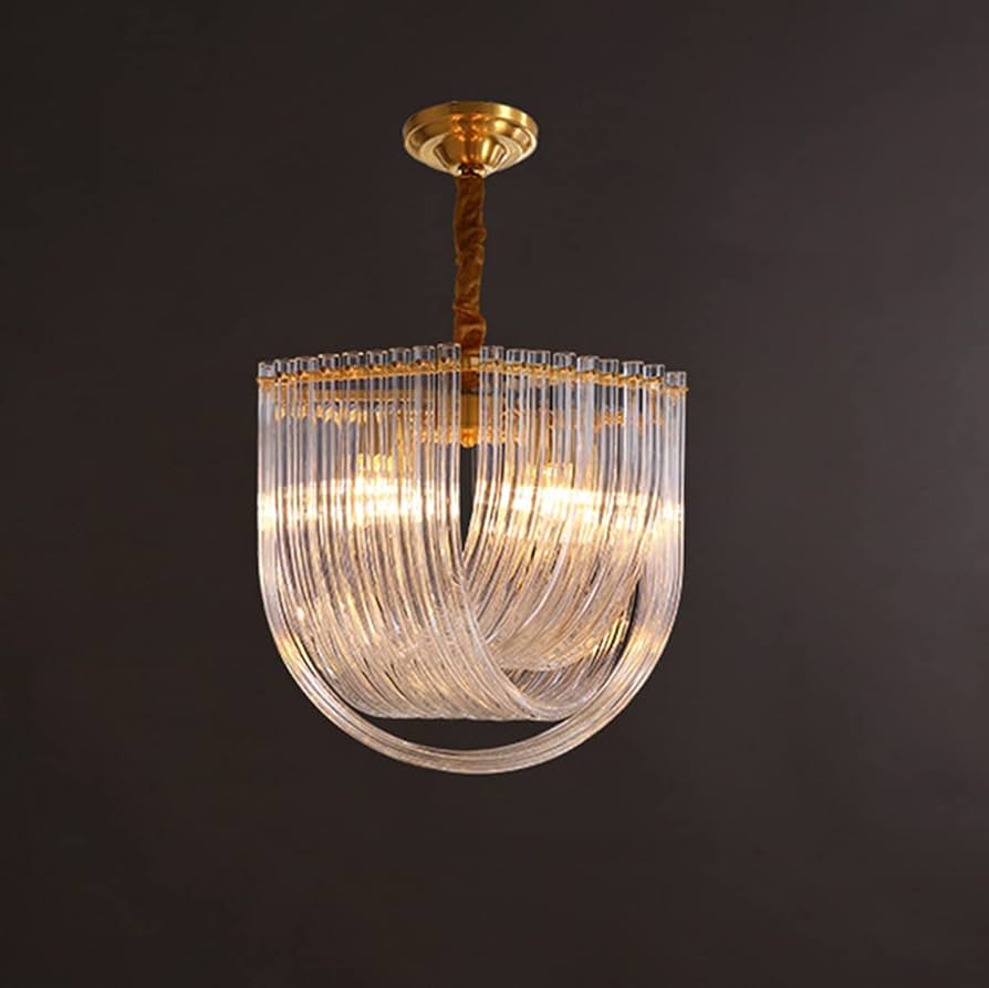 Series 33316 Modern Crystal Gold Chandelier