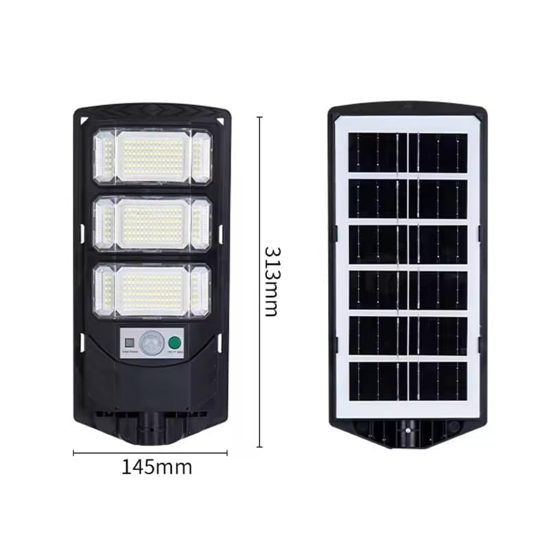 SPL03 Solar Lights Outdoor with Remote, 120 Led Lamp Waterproof Wireless Solar Street Light, Security Motion Sensor Light Outdoor with Multi-Functioning Mode, Home & Garden 60 W (Pack of 1)