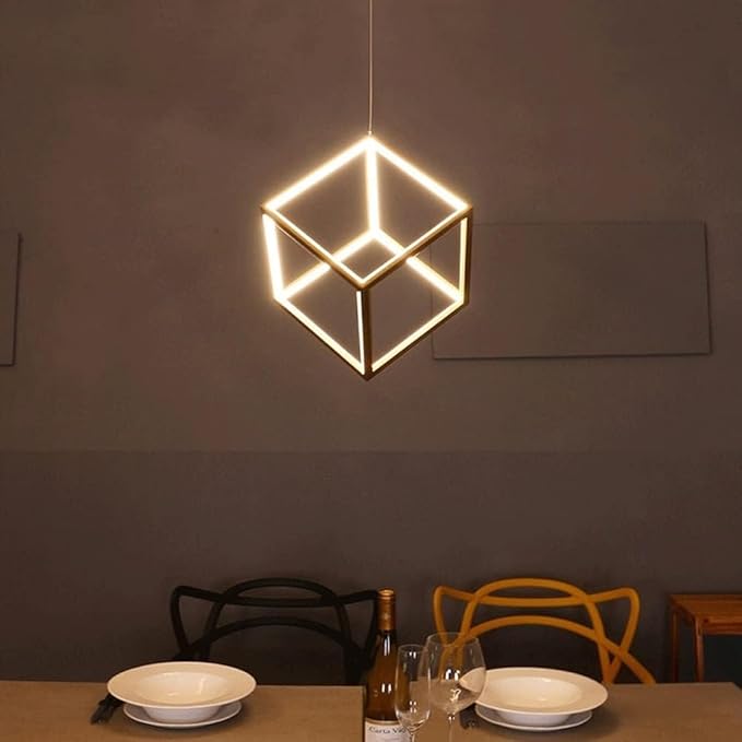 Hanging Light Cube 3 in 1 Adjustable Height