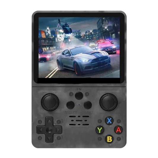 R35S l Retro Video Game Console 64GB Mini Handheld Gameboy Built in 8000+ Classic Games + PSP Games 3.5-inch IPS Screen Dual 3D Joystick