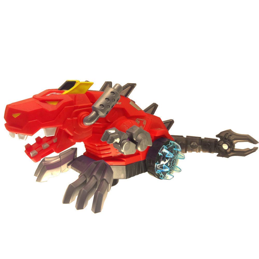 Mist Spraying Mechanical Transformer Robot Dragon Toy with LED Light and Sound Toy for Kids