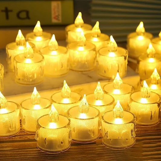 Pack of 24 Pcs Led Candle Lamp Electronic Candle Led Battery Power Candles Flameless Candles