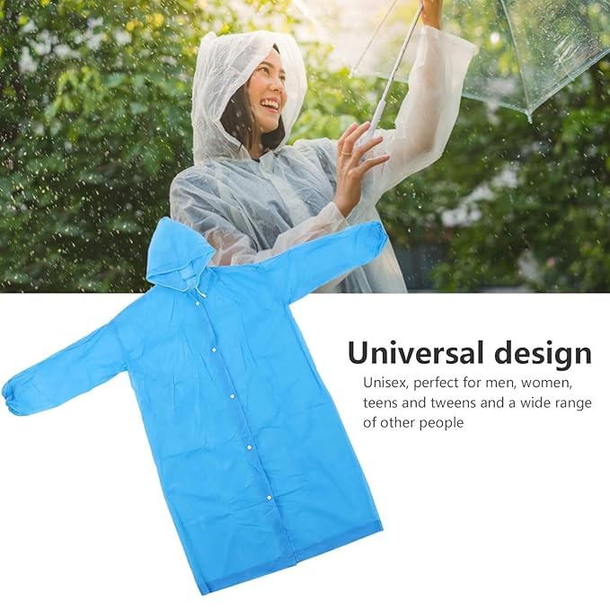 Heavy Reusable Raincoat Rain Cape Comfortable Rainwear Waterproof Reusable Rain Jacket