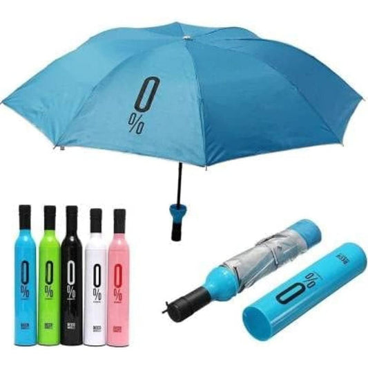Bottle Shape Compact Foldable Umbrella Random Colour