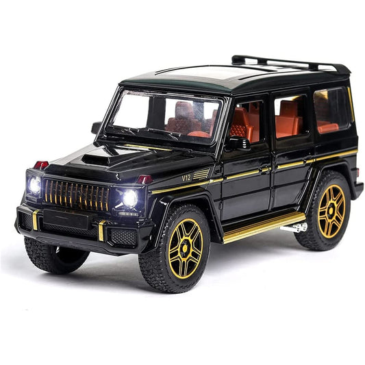 1:24 Diecast Metal Car Model G Wagon Toy Car Light Sound Pull Back Openable Doors