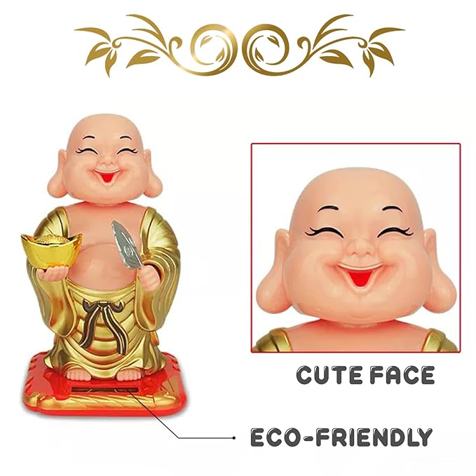 Cute Laughing Buddha Feng-Shui, Positive Energy, Money Luck & Prosperity Decorative Showpiece