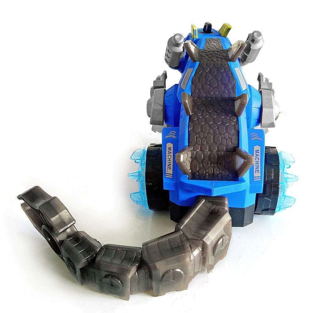 Mist Spraying Mechanical Transformer Robot Dragon Toy with LED Light and Sound Toy for Kids