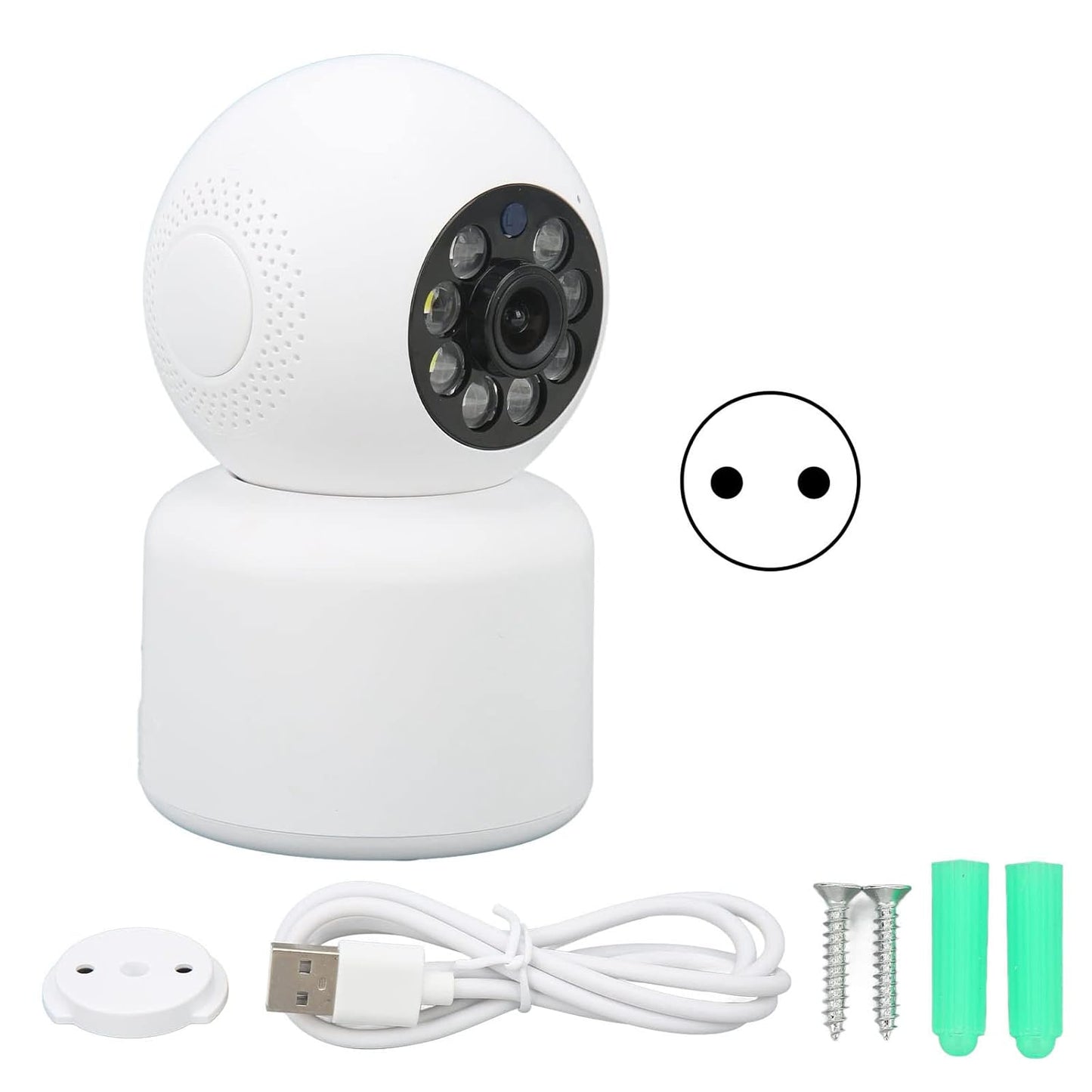 2MP HD Pet Camera Smart Tracking Infrared Night Vision Indoor Security Camera 2.4G Motion Detection Alarm Encrypted Data Storage