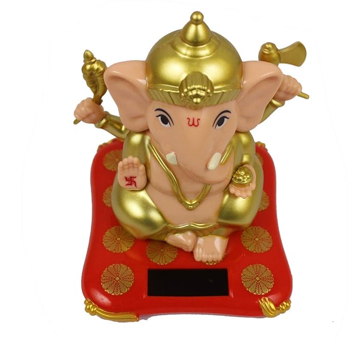 Solar Ganesha Statue for Car, Home and Office |Solar Lord Ganesh ji Moving Hands