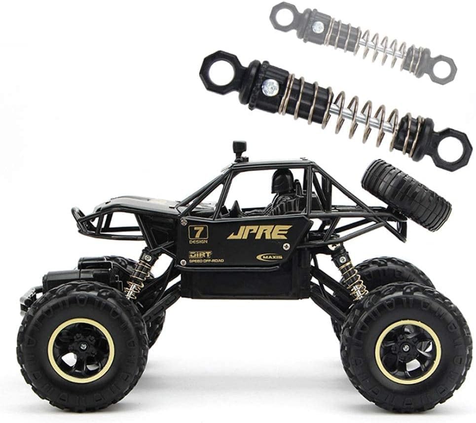 Big Size 1:16 Scale Rock Crawler Remote Control Plastic Racing Car, 4 Wheel Drive Metal Alloy Body Remote Control Rock Climber High Speed Monster Car (Assorted Colour)