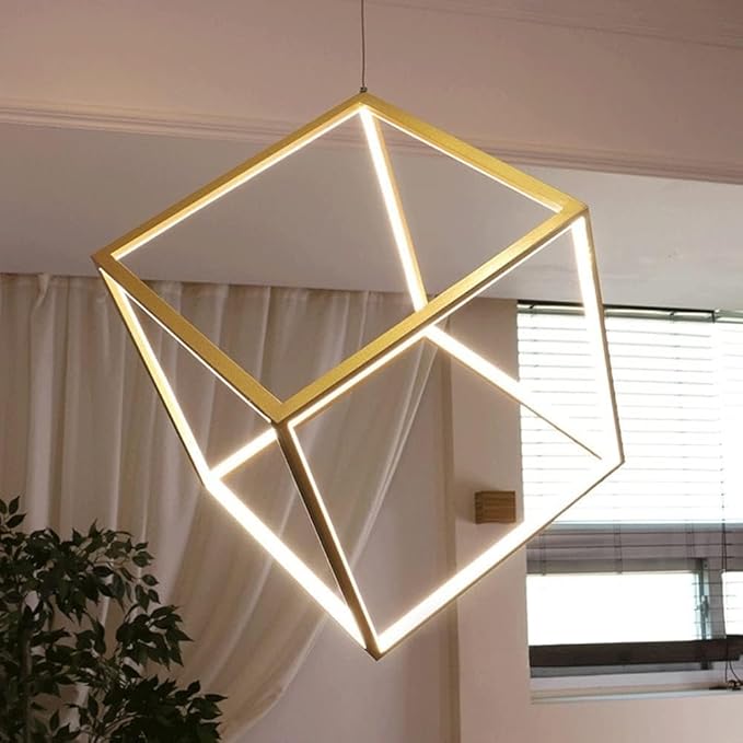 Hanging Light Cube 3 in 1 Adjustable Height