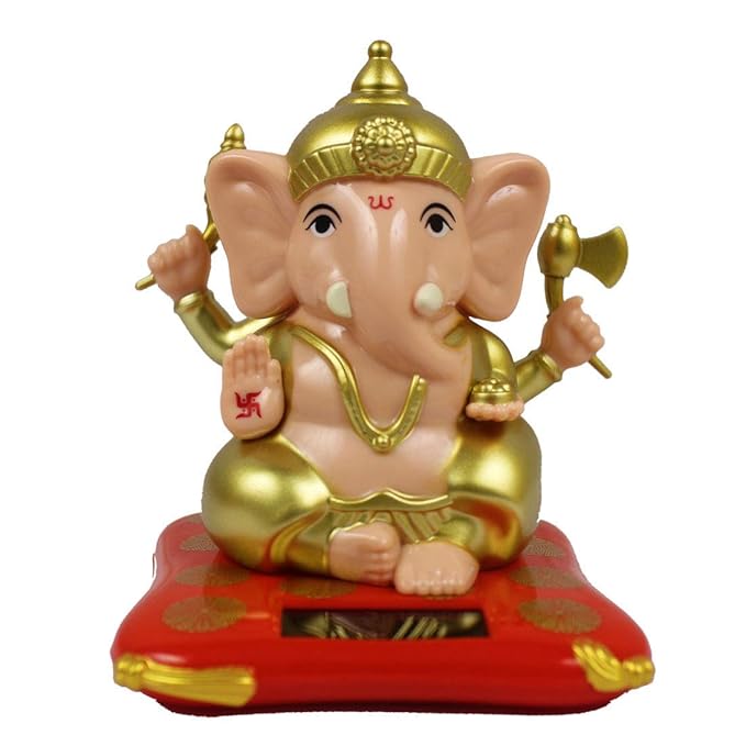 Solar Ganesha Statue for Car, Home and Office |Solar Lord Ganesh ji Moving Hands