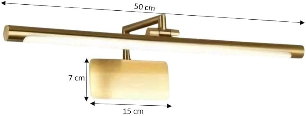 Antique Brass Metal Model (375w) Mirror Light Aluminium Body Gold Colour | Led Wall Light Bathroom Vanity