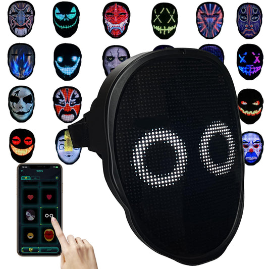 Led Mask App Controlled, Customizable Shining Mask