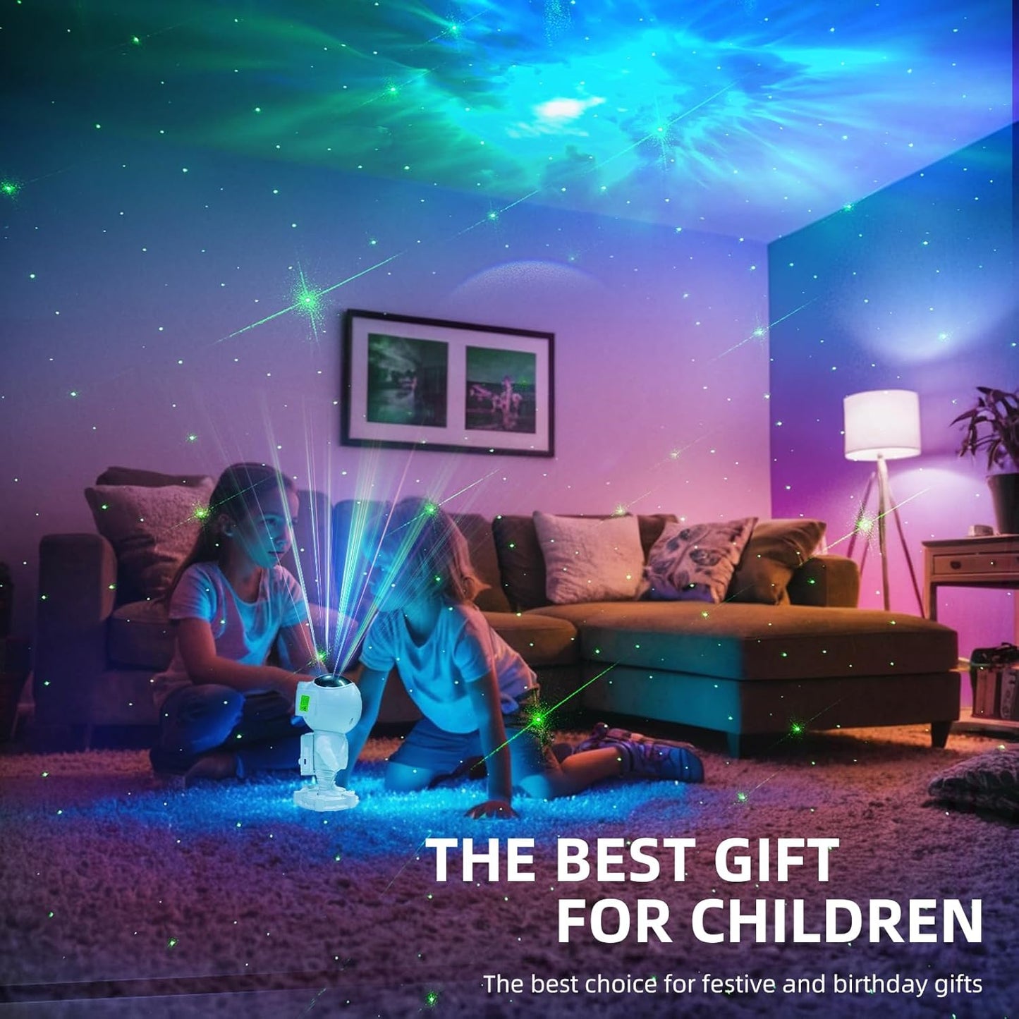 New Projector Galaxy Night Light Astronaut Light Projector,Astro Starry Nebula Led Lamp For Bedroom With Timer & Remote Control For Adults,Ceiling,Kids Room Decor,Mother'S Day Gift-Abs,White