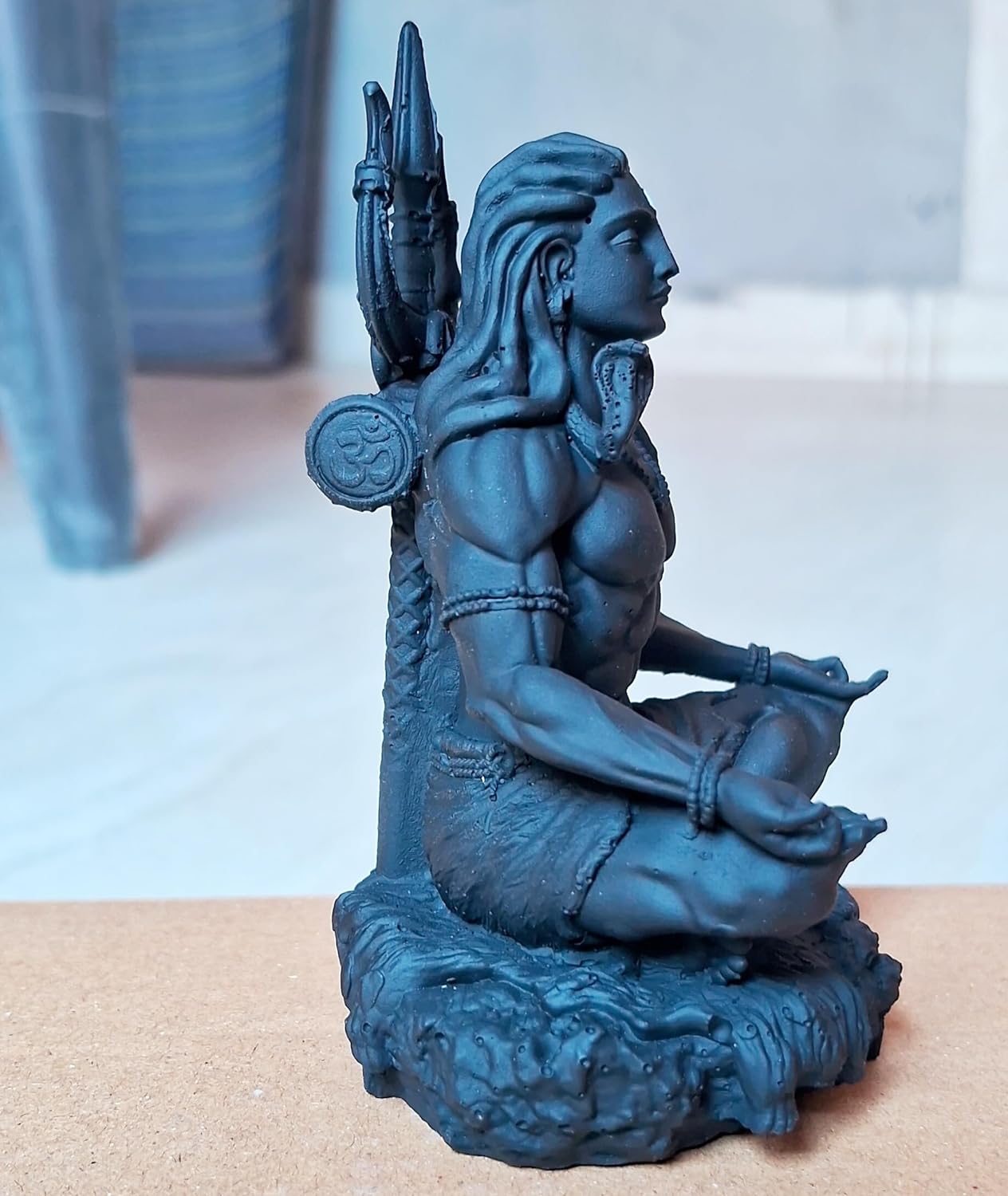 Mahayogi Shiva Statue Sculpture 3.5 inc for Home Decor, Office or Pooja Items Bhole Shankra murti Adiyogi