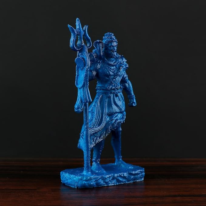 Polyresin Shiv Ji Murti for Pooja Room Figurines Idol Mahadev Sculpture