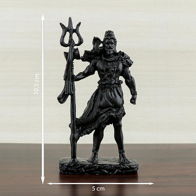 Polyresin Shiv Ji Murti for Pooja Room Figurines Idol Mahadev Sculpture