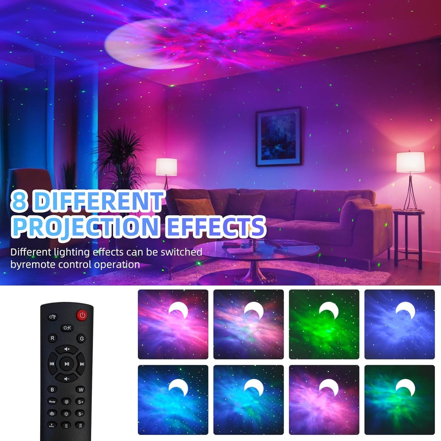 New Projector Galaxy Night Light Astronaut Light Projector,Astro Starry Nebula Led Lamp For Bedroom With Timer & Remote Control For Adults,Ceiling,Kids Room Decor,Mother'S Day Gift-Abs,White