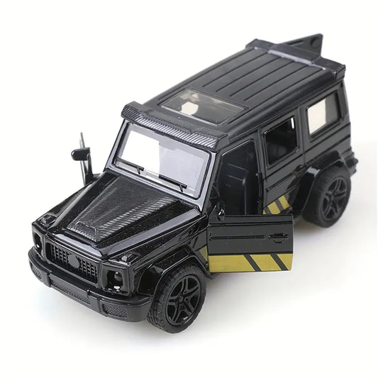 1:36 Diecast Metal G Wagon Model Car - 1:36 Scale, Black, Openable Doors for Collectors and Kids Random Colours