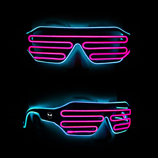 Hookaba:Rave Shade-Unisex LED Party Glasses for Halloween, Birthday Party,Wedding Party, DJ night, Live Concert,Stage Performance