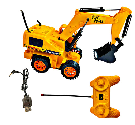 Remote Control CHEETAH TRUCK Rechargable JCB Truck Crane Excavators Building & Construction Vehicle Machine Toy for Kids