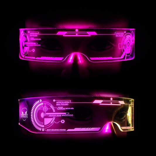Hookaba:Trance Shade-Unisex LED Party Glasses for Halloween, Birthday Party,Wedding Party, DJ night, Live Concert,Stage Performance