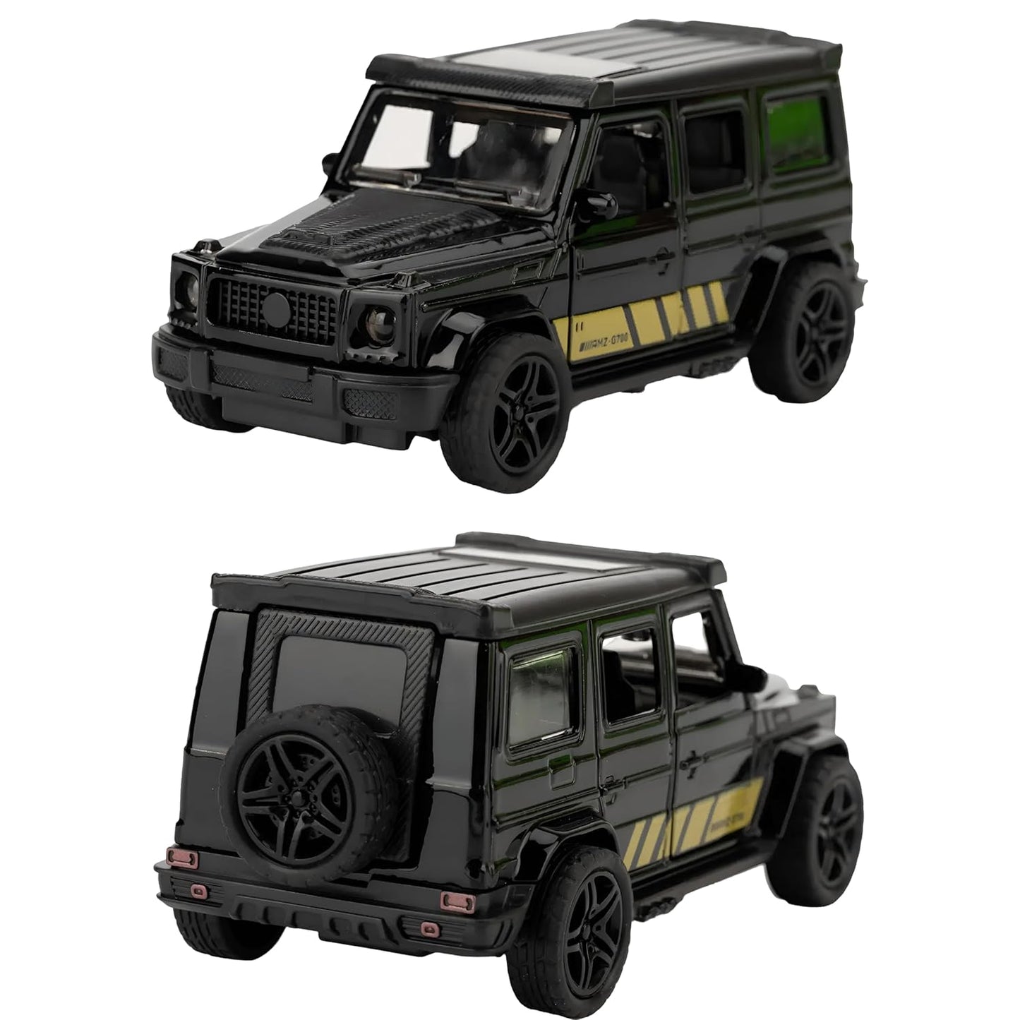 1:36 Diecast Metal G Wagon Model Car - 1:36 Scale, Black, Openable Doors for Collectors and Kids Random Colours