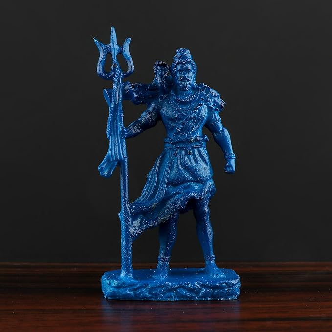 Polyresin Shiv Ji Murti for Pooja Room Figurines Idol Mahadev Sculpture