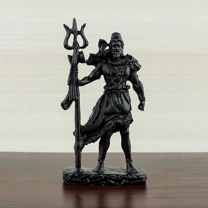 Polyresin Shiv Ji Murti for Pooja Room Figurines Idol Mahadev Sculpture