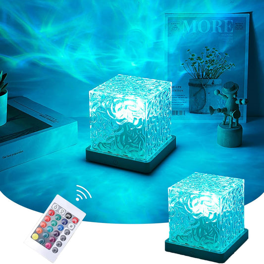 Aurora Glow Lamp With Remote Control, Celestial Water Lamp