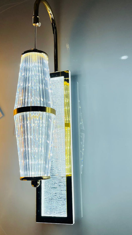 Modern Golden Crystal Glass Wall Lamp 2287