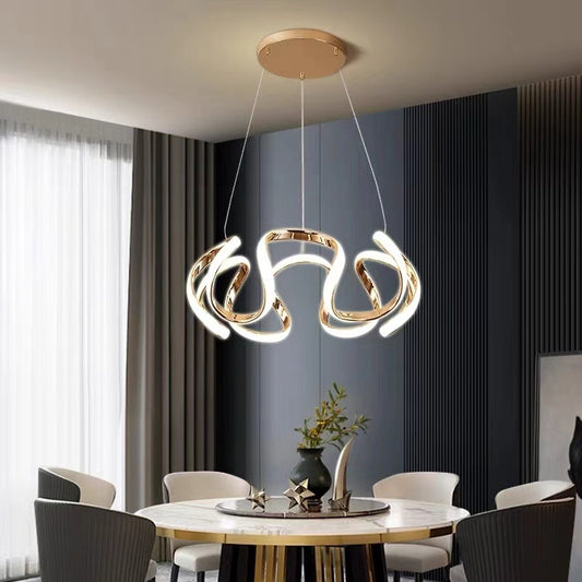 Hanging Light Silicone Profile 3 in 1 Colour Temperature Moder Chandelier Style (Product Code : MS2401)