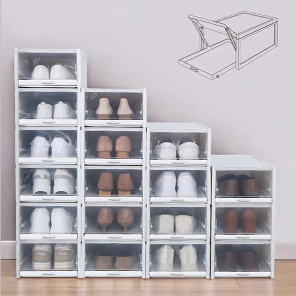 Shoe Rack Organiser Stackable Shoe Box Storage Stand