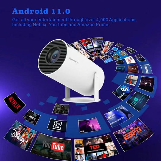 Projector Android 11.0 With Youtube Netflix Wifi
