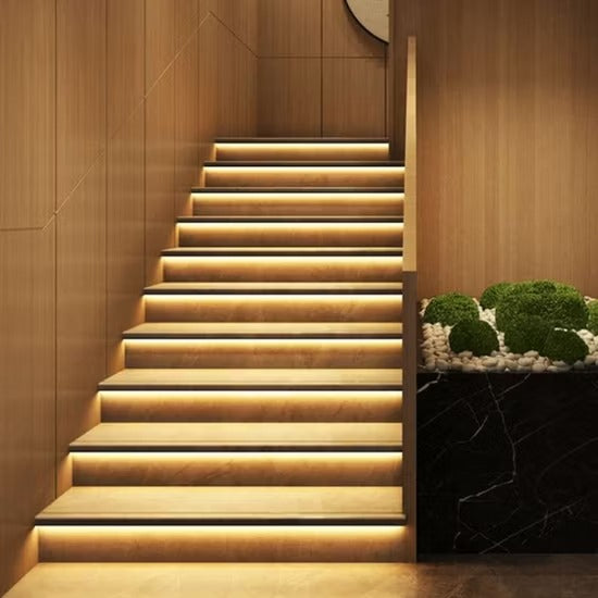 LED Stair Lamp Induction Control Device, Motion Sensor Staircase LED Light Controller & Automatic Step Controller, Speed Brightness Adjustable with Short Circuit Protection SL005