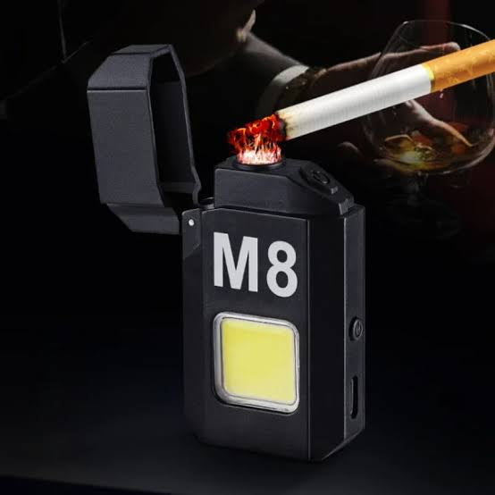 M8 Electric Lighter With Torch Rechargeable Rainproof