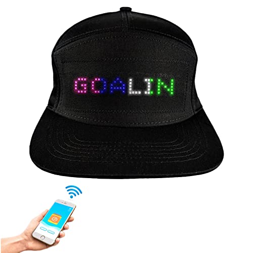 Bluetooth Led Message Hat LED Smart Cap Animated Display for Party Christmas Halloween